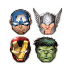 6 Masques de fête AVENGERS