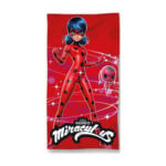 Drap de bain MIRACULOUS LADY BUG (microfibre)