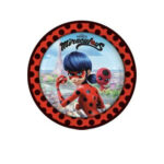 8 assiettes à jeter MIRACULOUS LADY BUG (23cm)