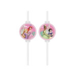 4 pailles PRINCESSES DISNEY