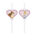 4 pailles PRINCESSES DISNEY
