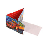 8 cartes d'invitation + enveloppes BLAZE ET LES MONSTER MACHINES