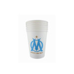 6 timbales à jeter OLYMPIQUE DE MARSEILLE