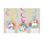 6 décorations à suspendre LICORNE