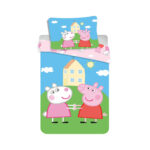 Parure de lit (pour berceau) PEPPA PIG (bleue)