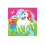 20 serviettes à jeter LICORNE