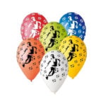 5 ballons latex (multicolore) FOOTBALL