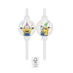 4 pailles MINIONS