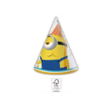 6 chapeaux de fête MINIONS
