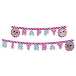 Guirlande décorative Happy Birthday LOL SURPRISE