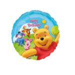 Ballon aluminium Happy Birthday WINNIE L'OURSON