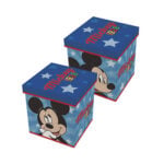 Pouf de rangement MICKEY (bleu)
