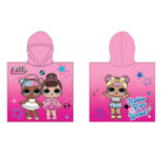 Poncho de bain à capuche LOL SURPRISE (55x110 ROSE/poly)