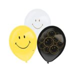 6 ballons latex SMILEY