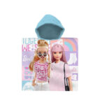 Poncho de bain à capuche BARBIE