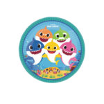 8 assiettes à jeter BABY SHARK Music