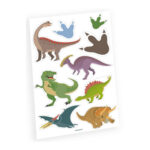 Tatouages éphémères DINOSAURE