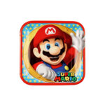8 assiettes à jeter SUPER MARIO (23 cm)