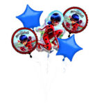 Bouquet de ballons 5pcs MIRACULOUS LADY BUG