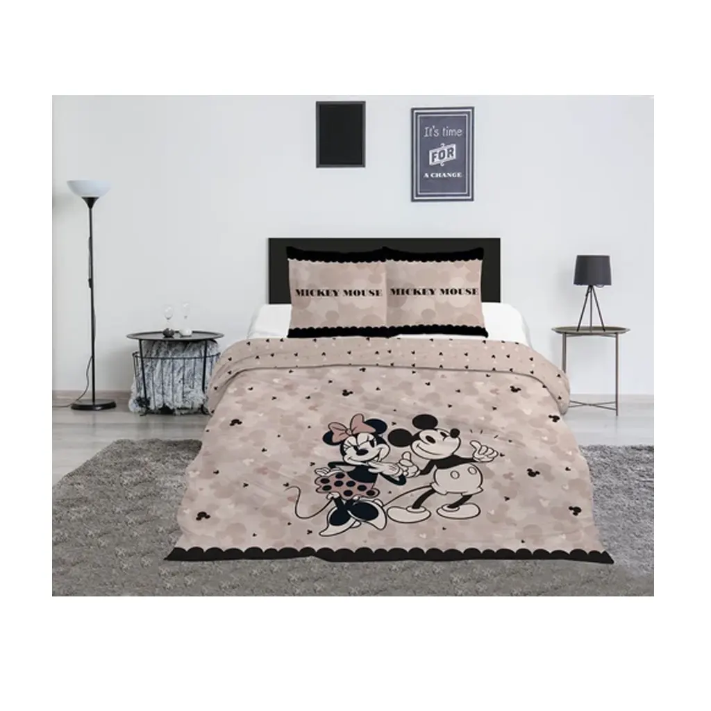 Parure housse de couette +taie MINNIE Love (lit 2 places)