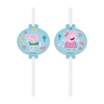 4 pailles PEPPA PIG