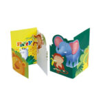 6 cartes d'invitation + enveloppes JUNGLE ET SAFARI