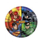8 assiettes à jeter JUSTICE LEAGUE