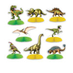 8 mini centres de table DINOSAURE