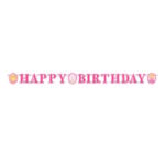 Guirlande décorative Happy Birthday Princesse Ballet