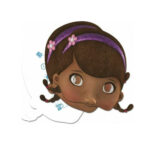 2 en 1 : 4 masques en cartes d'invitation DR LA PELUCHE