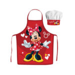Set tablier + toque MINNIE (rouge)