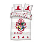 Parure housse de couette + taie HARRY POTTER Les 4 écoles (coton)