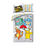Parure housse de couette + taie POKEMON (microfibre)