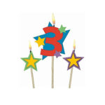 Set de 3 bougies chiffre (1 à 9)