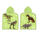 Poncho de bain à capuche DINOSAURE