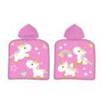 Poncho de bain à capuche LICORNE