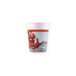 8 timbales à jeter SPIDERMAN Crime Fighter (carton)