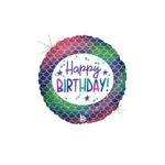 Ballon aluminium Happy Birthday SIRENE (46cm)