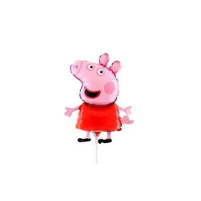 mini ballon 3 Mini ballon aluminium PEPPA PIG (rouge) – Image 1