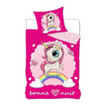 Parure housse de couette + taie LICORNE