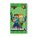 Drap de bain MINECRAFT (vert-micro)