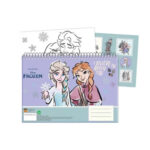 Bloc à dessin 30 feuilles + autocollants REINE DES NEIGES