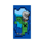 Drap de bain MINECRAFT (bleu)