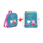 Sac d'école + sac à piscine assorti PEPPA PIG