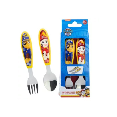 couverts inox Set de 2 couverts PATPATROUILLE en coffret (inox) – Image 1