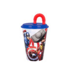 Timbale avec paille intégrée AVENGERS