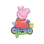 Ballon aluminium PEPPA PIG fait du vélo (55cm)