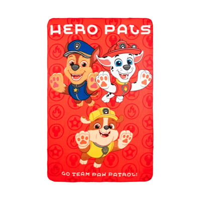 couverture rouge Couverture polaire PATPATROUILLE "Hero Pals" – Image 1