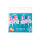 5 petites bougies LICORNE