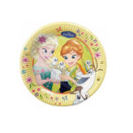8 assiettes à jeter REINE DES NEIGES "Fever"